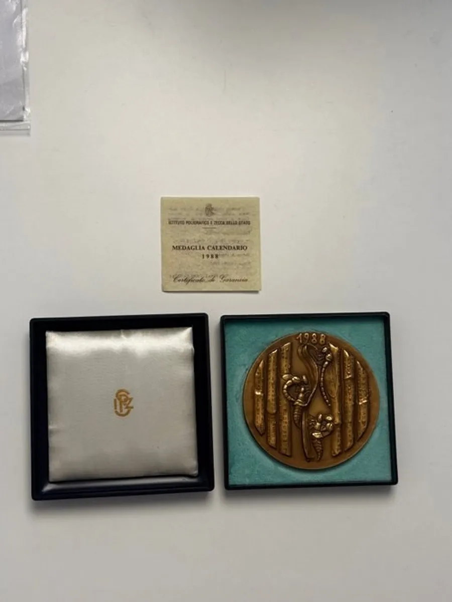 Calendario — Medalie-calendar 1988, bronz — Istituto Poligrafico e Zecca dello Stato (4/4)
